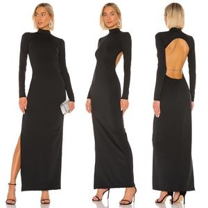 Michael Lo Sordo x Revolve Backless Crystal Dress Black